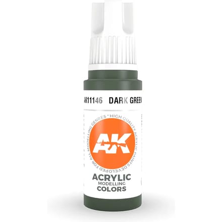 Dark Green Acrylic Modelling Color - 17ml - AK-11146