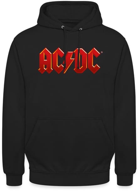 AC/DC Klassiek Logo Met Bliksemschicht Hoodie Unisex