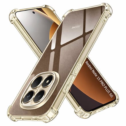 Hoesje geschikt voor Xiaomi Redmi Note 15 Pro Plus 5G backcover Shockproof siliconen Transparant