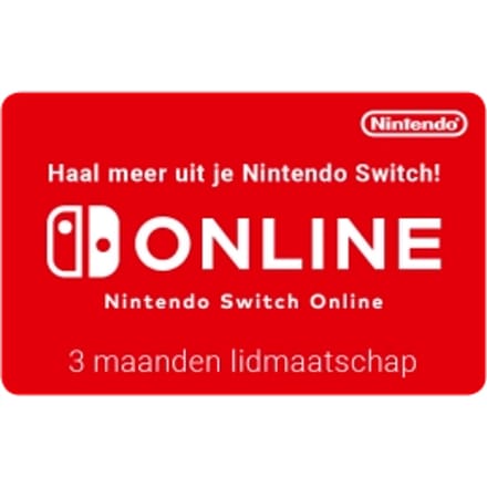 Nintendo Switch Online digitale code | 3 maanden | Nederland