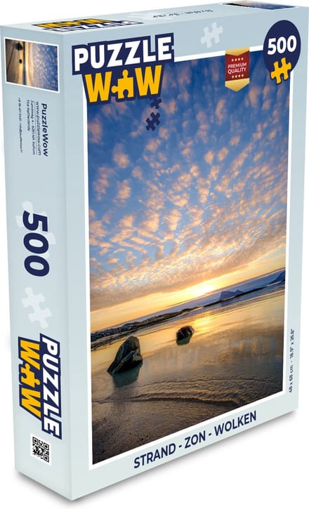 Puzzel Strand - Zon - Wolken - Legpuzzel - Puzzel 500 stukjes