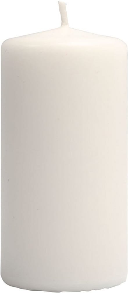 Kaars h:10 cm Wit 6 stuks
