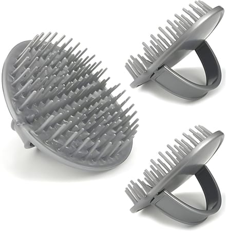 Guardian Beauty Hoofdhuidmassager - 2 stuks - Siliconenborstel - Grijs