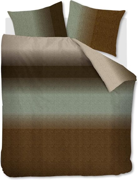 Beddinghouse Duco dekbedovertrek - Lits-Jumeaux - 240x200/220 - Olijfgroen