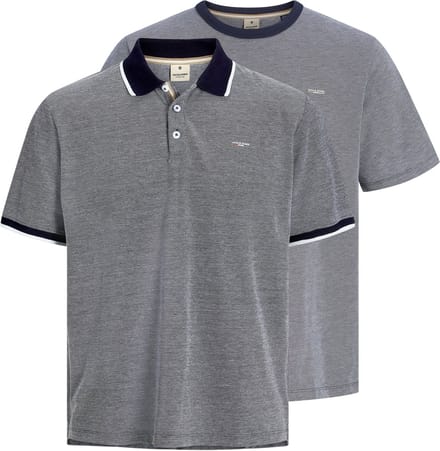 JACK&JONES PREMIUM - JPRBLUALVES SS TEE POLO 2PK SET MP Heren T-shirt