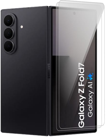 Screenprotector geschikt voor Samsung Galaxy Z Fold 7 - 2x Glas Screen Protector