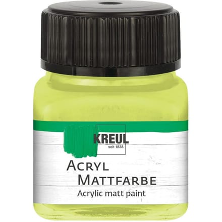 KREUL acryl matte verf, 20 ml - Lemon