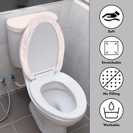 Set van 2 Decoratieve Toilet & Tank Dekselhoezen - Universeel & Wasbaar