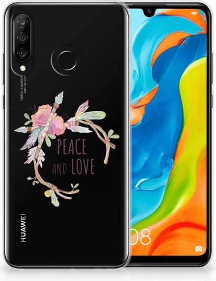 Huawei P30 Lite Telefoonhoesje met Naam Boho Text