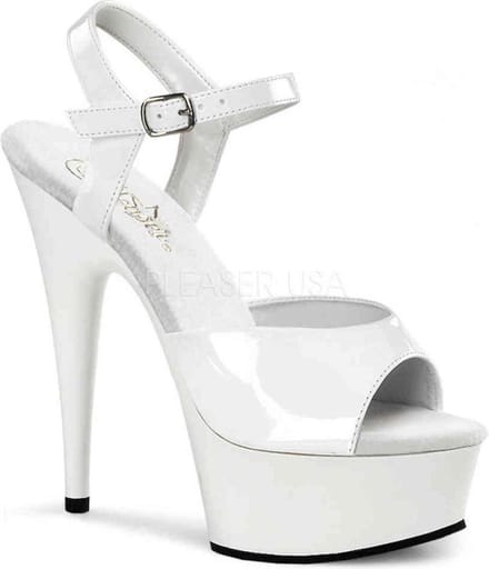 EU 39 = US 9 | DELIGHT-609 | 6 Heel, 1 3/4 PF Ankle Strap Sandal