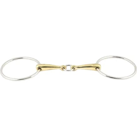 Mors dubbele brisures voor paard centrale ring Jump'In