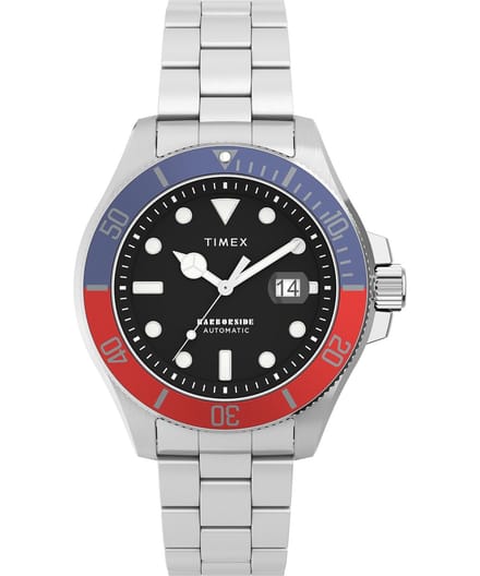 Timex Harborside Coast Automatic TW2V72100 Horloge - Staal - Zilverkleurig - Ø 44 mm