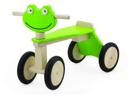 Pintoy Houten Loopfiets Kikker Met 4 Wielen Groen