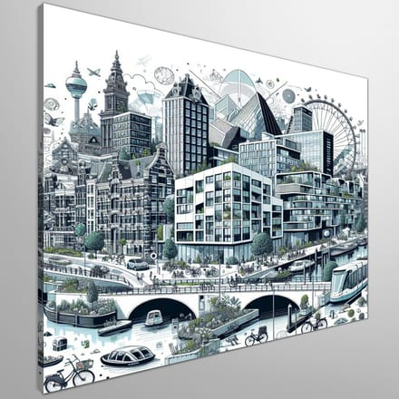 Kunstprint | Wanddecoratie | Canvas | 100 × 100 cm