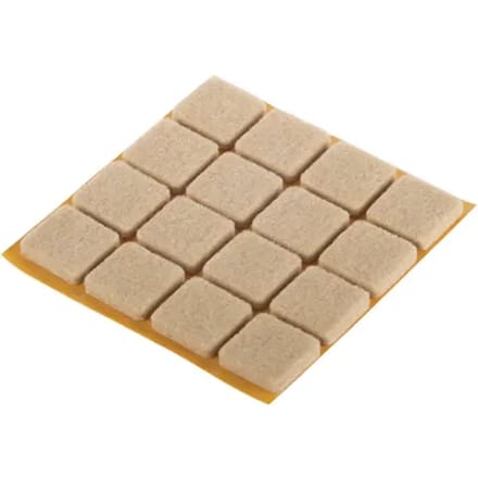 Fix-o-moll Meubelglijder Bigduo - Zelfklevend - Vilt - 20x20mm - Vierkant