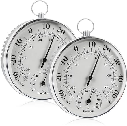Analoge Thermometer Hygrometer -35°C tot +55°C 0%~100% RH - Set van 2