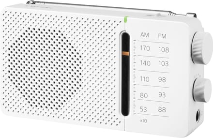 Sangean SR-36 - FM Radio - Draagbare Radio met AM en FM - Wit