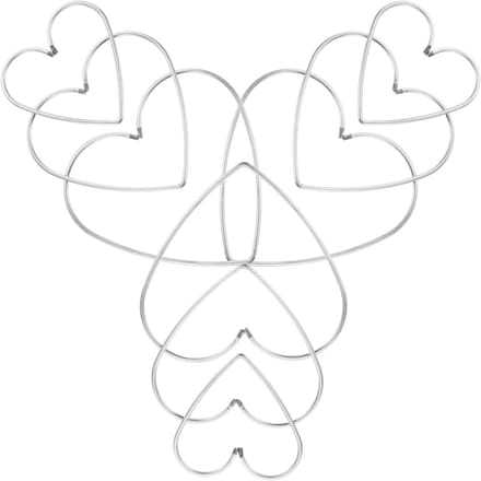 Metalen Hart Ringen - Knutsel Hoepels - Dromenvanger Maken - Stevig Ijzer - 9 Stuks - Zilver