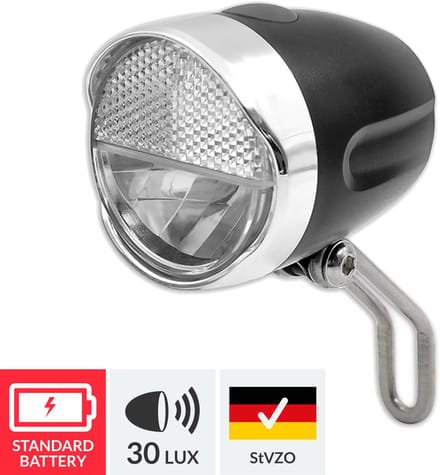 Lynx Fiets Koplamp Zwart Modern 30 Lux