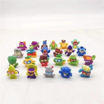 6/10 Stuks Superzings Actiefiguren 3CM Superthings Verzamelspeelgoed Model voor Kinderen Cadeau beige
