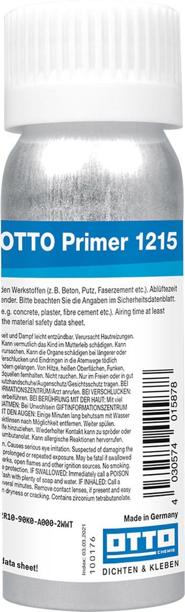 Otto Primer 1215 siliconenprimer - 100 ml blik - voor absorberende ondergronden bij kit