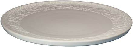 Chalk coupe bord op voet 24 cm - set van 6 stuks