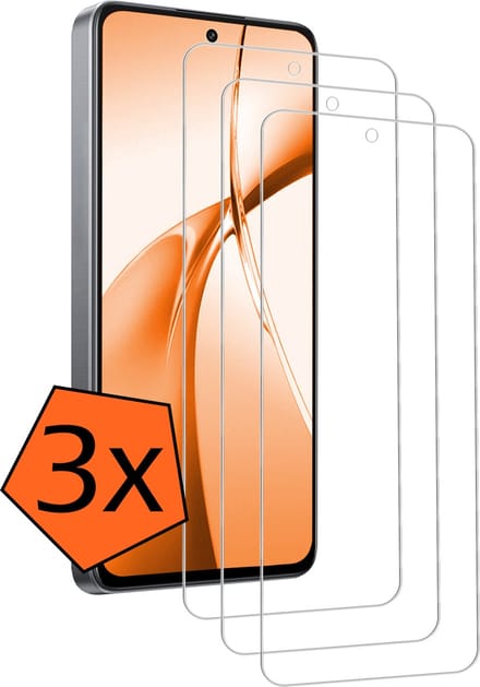 Screenprotector - 3 Stuks - Geschikt voor OnePlus Nord CE4 - Extra Sterk - Gehard Glas - Beschermglas - Tempered Glass - Screen Protector