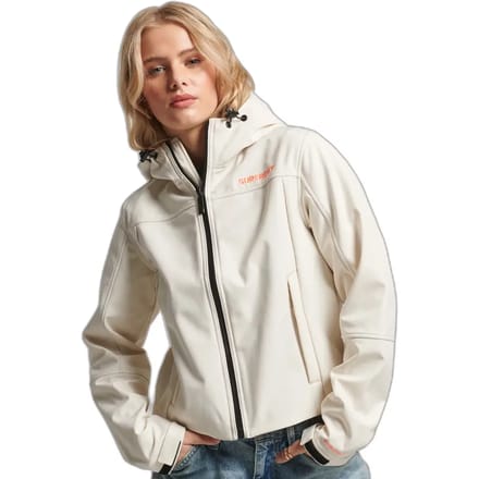 Dames softshell waterdichte jas met capuchon Superdry Code Trekker