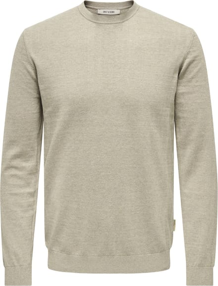 ONLY&SONS - ONSLOUI REG 12 MEL CREW KNIT NOOS - Heren - Gebreide truien