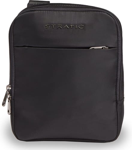 Stratic Schoudertas met laptopvak Pure Messenger Bag Black Zwart