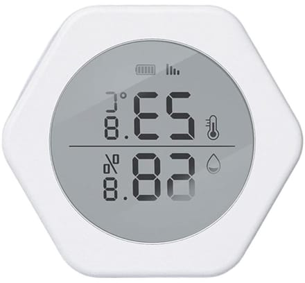 Slimme Sensor - Temperatuur Vochtigheid - Binnenklimaat Monitoren - App Bediening Historie - O 68mm - Wit