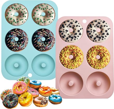 Donut Pan Candy Model Tool Recyclebaar Siliconen Pak van 2