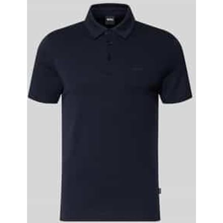 Poloshirt met merkopschrift