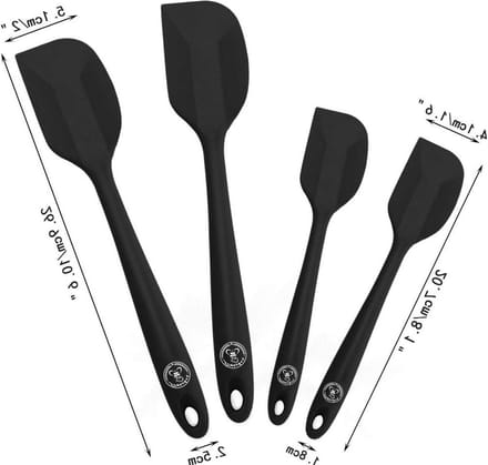 Zwarte Schraper Serie met ergonomisch handvat - Keukenaccessoires