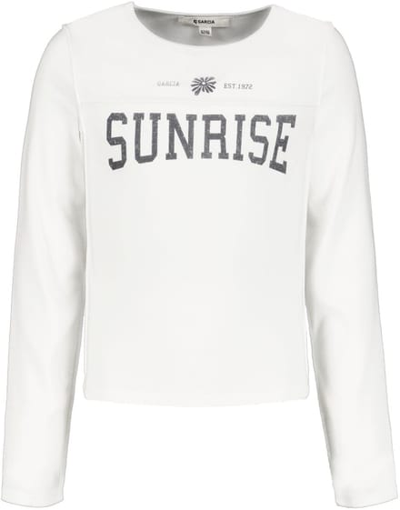 GARCIA Meisjes T-shirt Wit - Maat 128/134