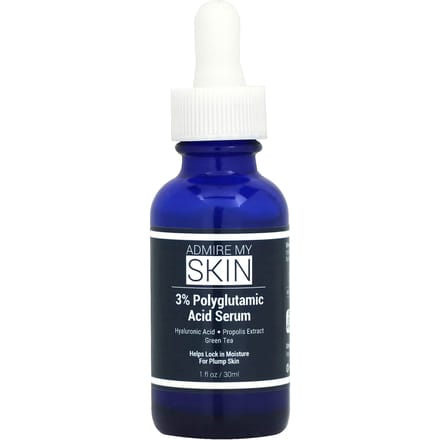 Bewonder Mijn Huid, 3% Polyglutaminezuur Serum, 1 fl oz (30 ml) blue
