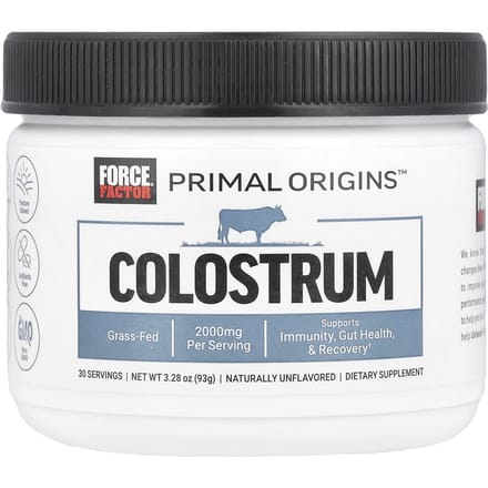 Force Factor, Primal Origins™, Colostrum, Non aromatisé, 3,28 oz (93 grammes)