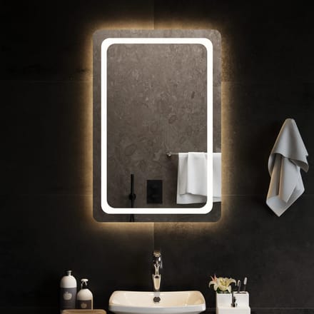 vidaXL - Badkamerspiegel - LED - 60x90 - cm