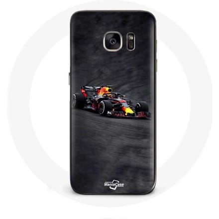Hoesje voor Samsung Galaxy S6 Formule 1 Max Verstappen F1 zwart rood en geel