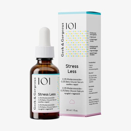 Geek & Gorgeous 101 Actieve stoffen Stress Minder Serum Hydraterend serum Unisex 30 ml