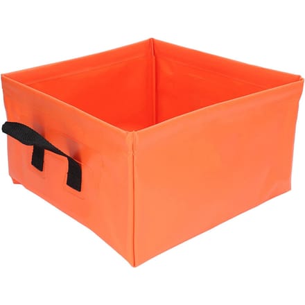 Seau pliable multifonctionnel, portable, léger, grande capacité, pour le camping red