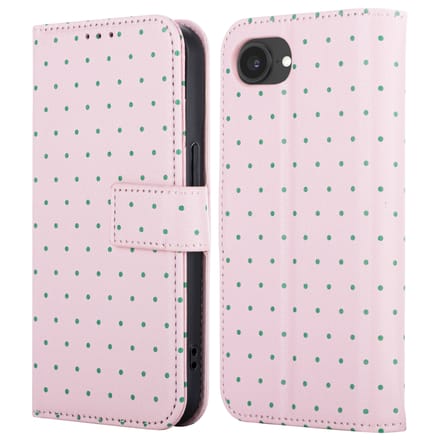 imoshion Hoesje - Geschikt voor Apple iPhone 17e / 16e - Design Bookcase smartphone - Happy Dots