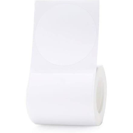 Niimbot labelprinterrol B21/B1/B3S/K3 - 50x50mm met 150 Labels - 1 rol - Wit - Rond Label