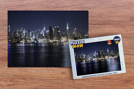 Puzzel New York - Licht - Skyline - Legpuzzel - Puzzel 1000 stukjes volwassenen