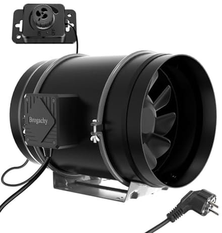 Solidchoice - Verstelbare Ventilator met EC Motor voor Afzuiging