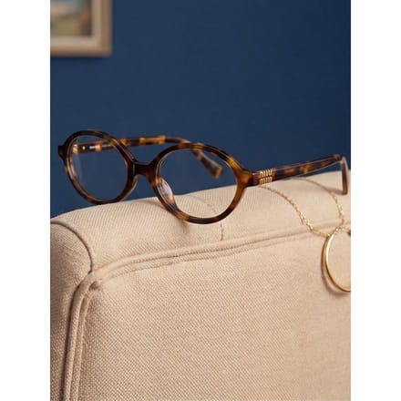Lunettes de vue Miu Miu 0MU01XV Ovale - Monture Optique Écaille beige