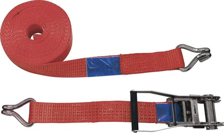 Spanband Ratel - Bevestigingsband - Lading Zekeren - TÜV-GS Gecertificeerd - 8 Meter - Rood