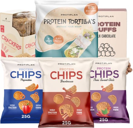 Protiplan | Mix Hartige & Zoete Snacks | Voordeelpakket | 6 stuks