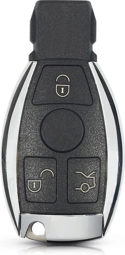 XEOD Autosleutelbehuizing - sleutelbehuizing auto - sleutel - Autosleutel / Geschikt voor: Mercedes 3 Knops smart sleutel