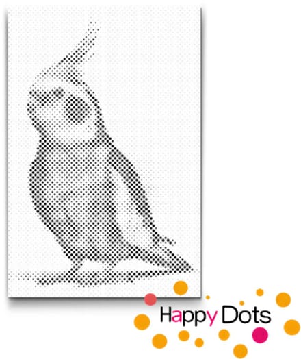 HappyDots DOT Painting Vogels 20 - 40x60cm